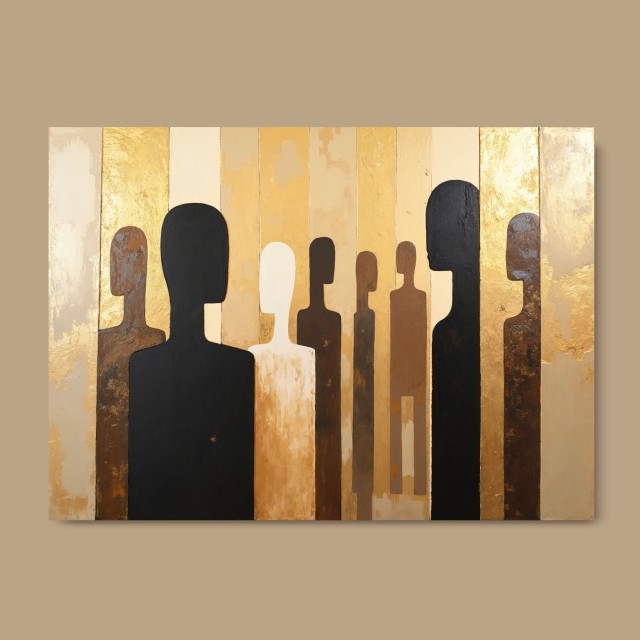 Πίνακας σε καμβά Abstract People 114907