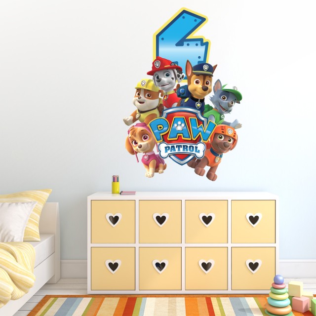 Αυτοκόλλητο τοίχου Paw Patrol 1278832