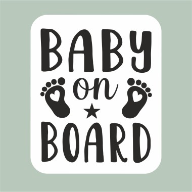 Αυτοκόλλητο αυτοκινήτου Baby on board 20102 2