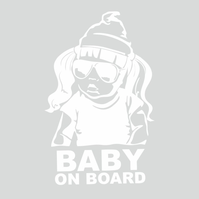Αυτοκόλλητο αυτοκινήτου Baby girl on board 20084