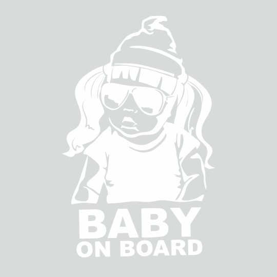 Αυτοκόλλητο αυτοκινήτου Baby girl on board 20084