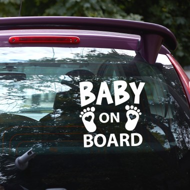 Προστατέψτε τα αγαπημένα σας πρόσωπα με το αυτοκόλλητο  αυτοκινήτου Baby on board.