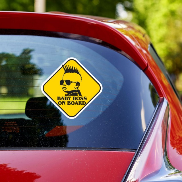 Αυτοκόλλητο αυτοκινήτου Baby Boss on board 20086