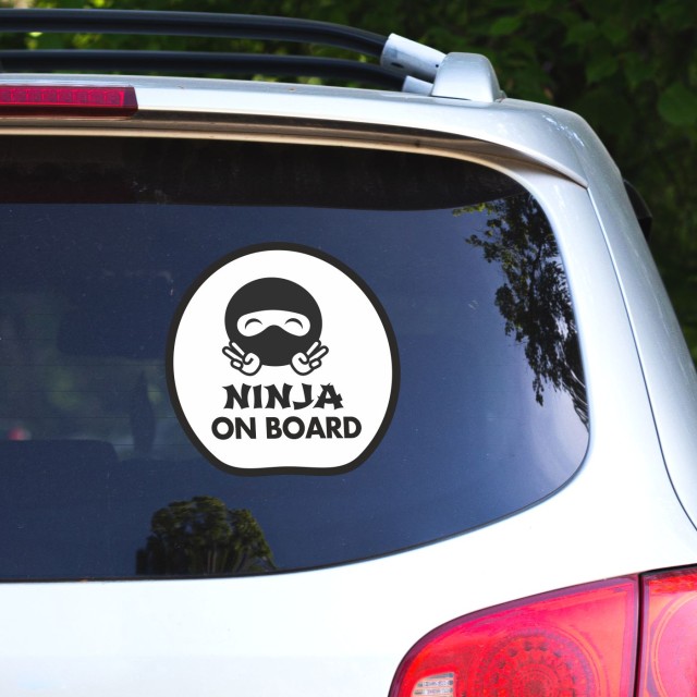 Αυτοκόλλητο αυτοκινήτου Baby Ninja on board 20082