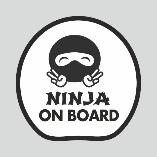 Αυτοκόλλητο αυτοκινήτου Baby Ninja on board 20082