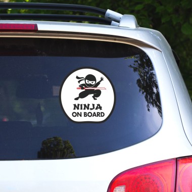 Αυτοκόλλητα αυτοκινητου baby Ninja on board