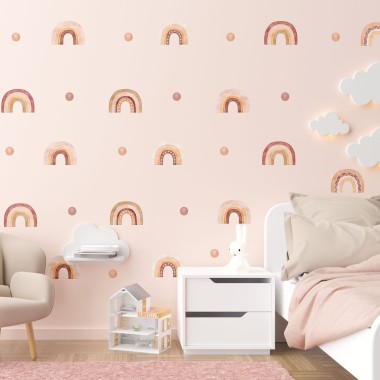 Παιδικά Αυτοκόλλητα τοίχου Boho Ουράνια Τόξα 1279483 2