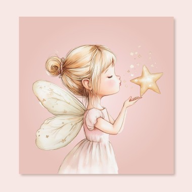 Παιδικός Πίνακας Νεράιδα με αστέρι