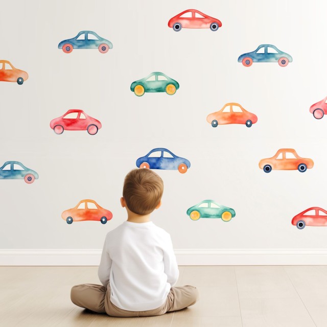 Σετ Αυτοκόλλητα παιδικά Πολύχρωμα Αυτοκινητάκια 1278829