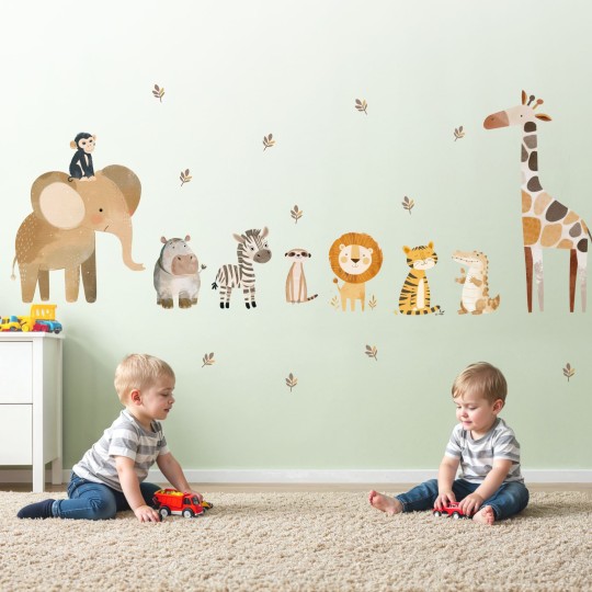 Παιδικά αυτοκόλλητα Ζωάκια Σαφάρι Αφρικής 1278228