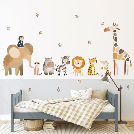 Παιδικά αυτοκόλλητα Ζωάκια Σαφάρι Αφρικής 1278228