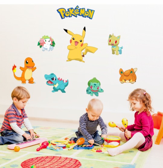 Παιδικά αυτοκόλλητα τοίχου - Pokemon Pikachu 1278745