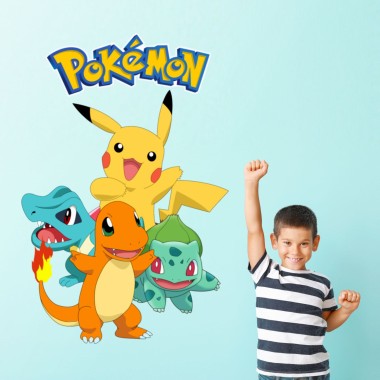 Παιδικά αυτοκόλλητα τοίχου - Pokemon χαρακτήρες 1278746
