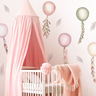 Παιδικά αυτοκόλλητα τοίχου Boho μπαλόνια 127875