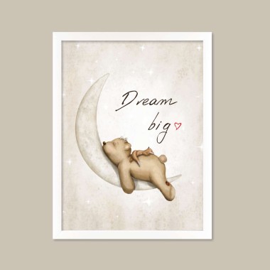 Παιδική αφίσα Αρκουδάκι σε φεγγάρι 3006