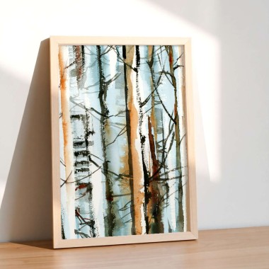 Αφίσα Oak trees - Σημύδες 6030