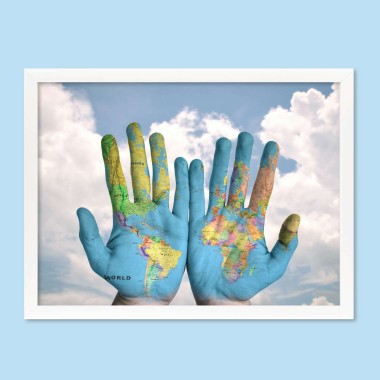 Διακοσμητική Αφίσα Παγκώσμιος Χάρτης 9033