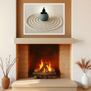 Διακοσμητική Αφίσα Sand Yoga 9032 2