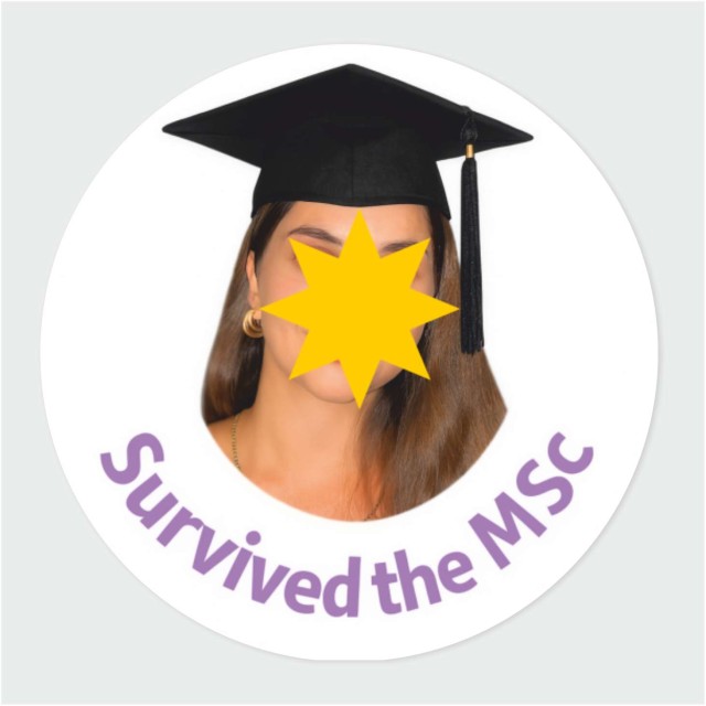 Αυτοκόλλητες ετικέτες αποφοίτησης στρογγυλές με δική σας φωτογραφία 71011