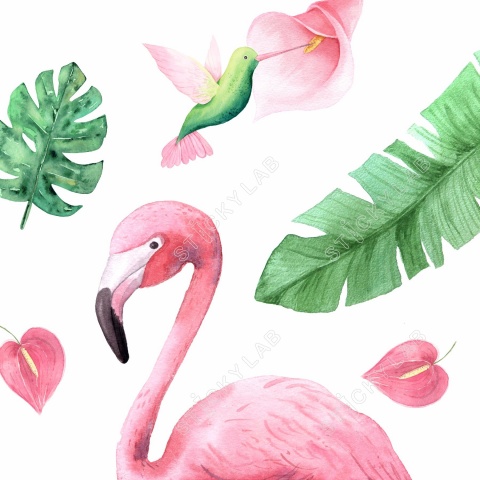 flamingos-tropical-detail